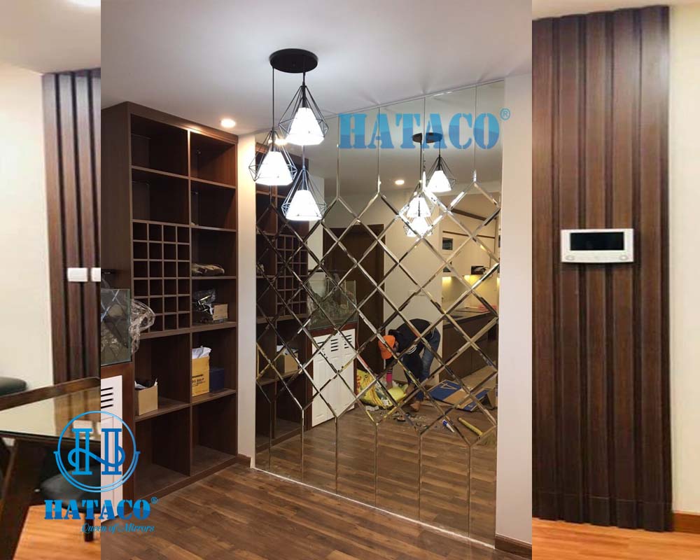 gương dán tường